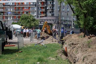 Rozbudowa targowiska Wolumen w Warszawie (maj 2025)