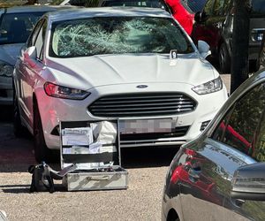 Uszkodzone samochody na Mokotowie