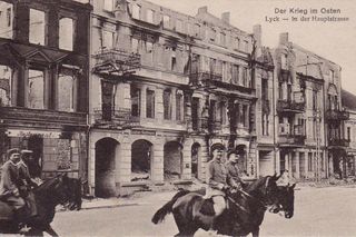 Ełk na zdjęciach z I wojny światowej. Miasto było całkowicie zniszczone