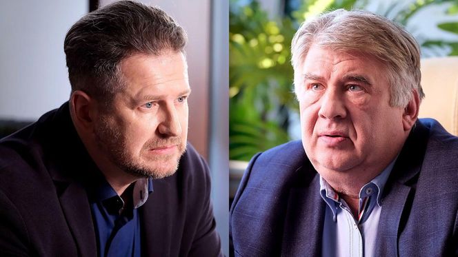 M jak miłość odc. 1852. Klienci Kamila Gryca -  Jabłoński  Marcin Piętowski), Marczak (Michał Pietrzak)