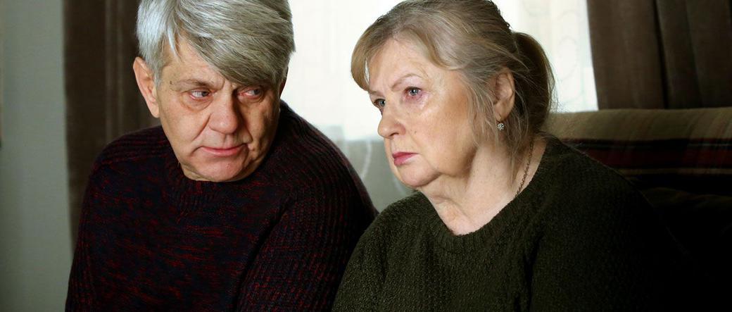 Barwy szczęścia. Amelia (Stanisława Celińska), Tomasz Wiśniewski (Kazimierz Mazur)