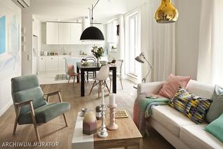 Pokój dzienny: kanapa w salonie i jej otoczenie
