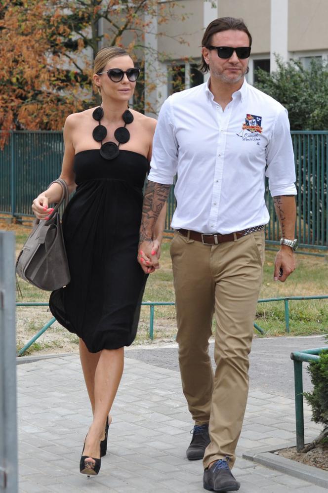 MAŁGORZATA ROZENEK I RADOSŁAW MAJDAN Z DZIEĆMI