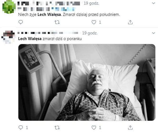 OKRUTNE drwiny z Wałęsy w szpitalu. KTOŚ wrzucił biało-czarne zdjęcia 