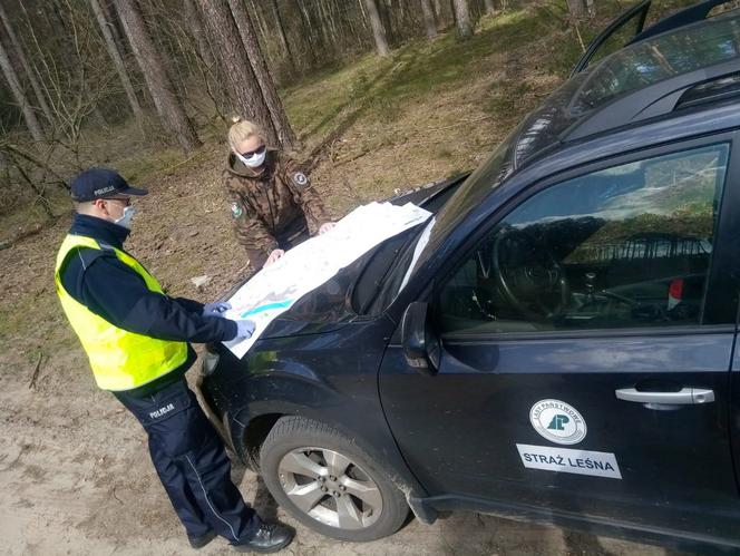 Koronawirus na lesnych ścieżkach. Policja i leśnicy na wspólnych patrolach