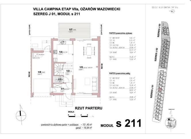 Plan domu. Villa Campina