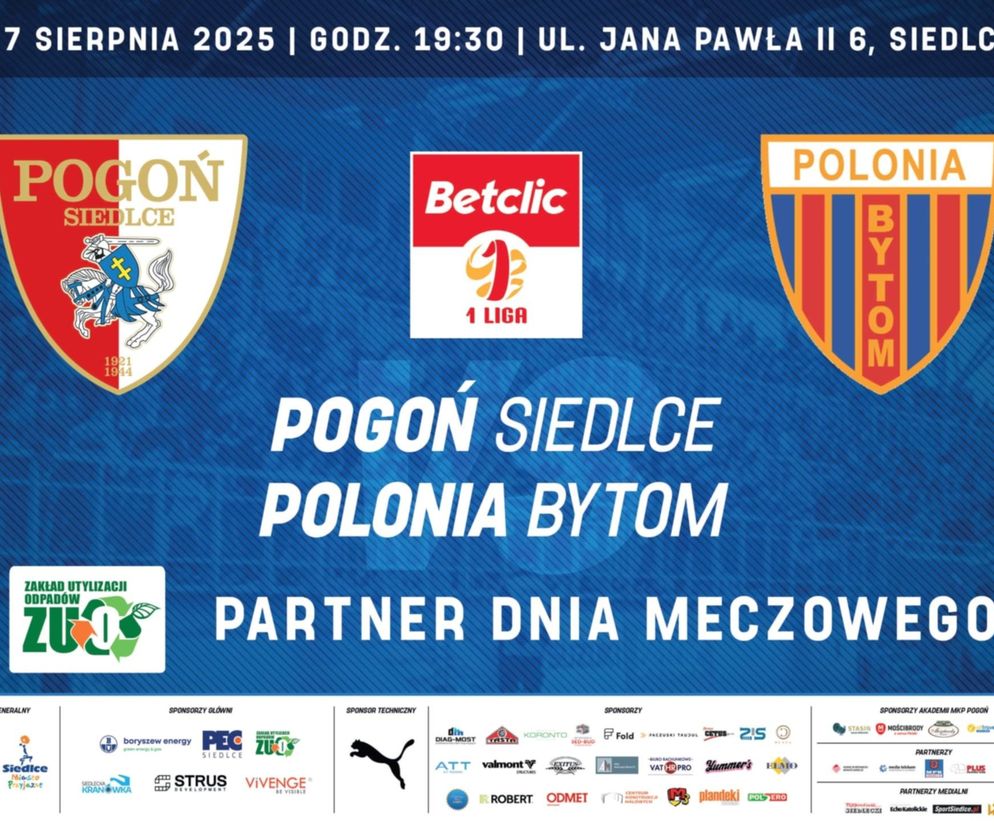 Siedlecka Pogoń zagra z Polonią Bytom. Będzie pierwsze domowe zwycięstwo?