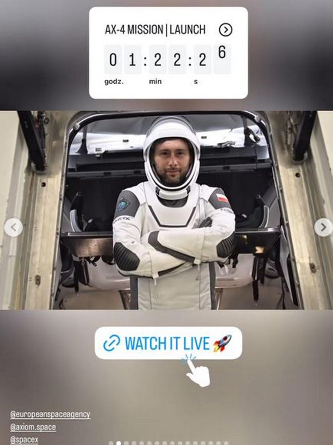 Joanna Moro komentuje lot Polaka w kosmos