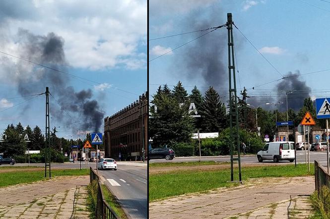 Pożar w hucie w Krakowie