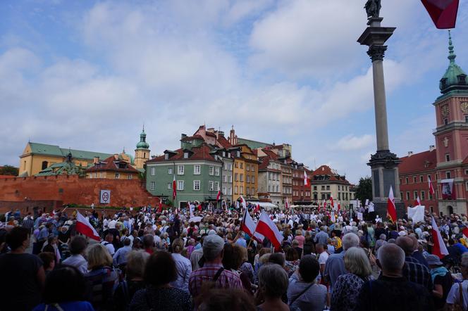 Protest katechetów w Warszawie 21.08.2024