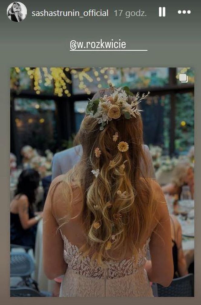 Sasha Strunin - ślub