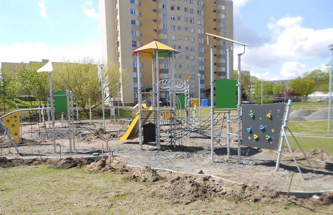 Park Majowe przed końcem budowy