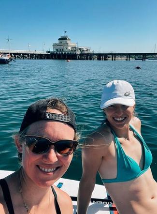 Iga Świątek w bikini na plaży w Melbourne