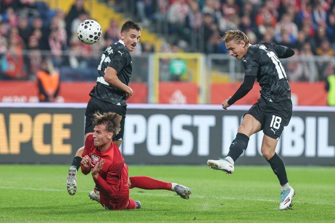 Ponury widok na trybunach podczas meczu Polska - Nowa Zelandia