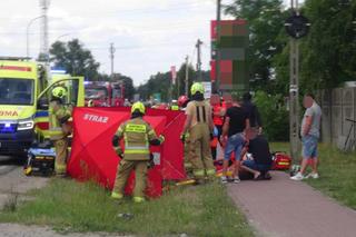 Czołowe zderzenie z motocyklem. Makabryczny wypadek w Rembelszczyźnie