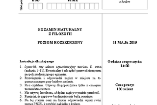 CKE Filozofia rozszerzona s. 1
