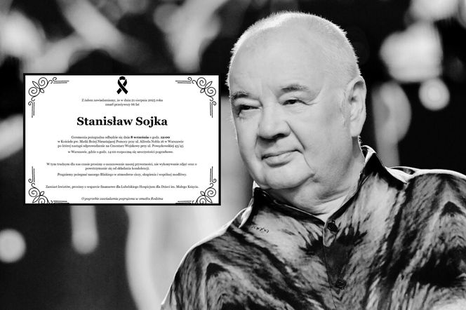 Znamy szczegóły pogrzebu Stanisława Sojki. Rodzina prosi o ciszę i modlitwę, ma też wyjątkowy apel do żalobników