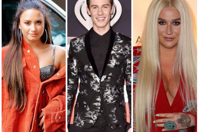 Demi Lovato, Shawn Mendes, Kesha