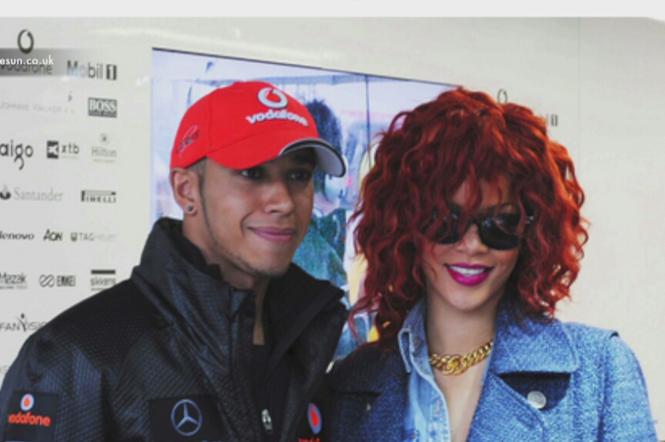 Lewis Hamilton i Rihanna