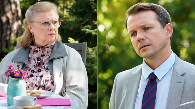 Barwy szczęścia, odc. 2397: Bruno (Lesław Żurek), Amelia (Stanisława Celińska)