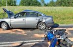 Śmiertelny wypadek pod Radomskiem. Osobówka zderzyła się z motocyklistami [ZDJĘCIA]