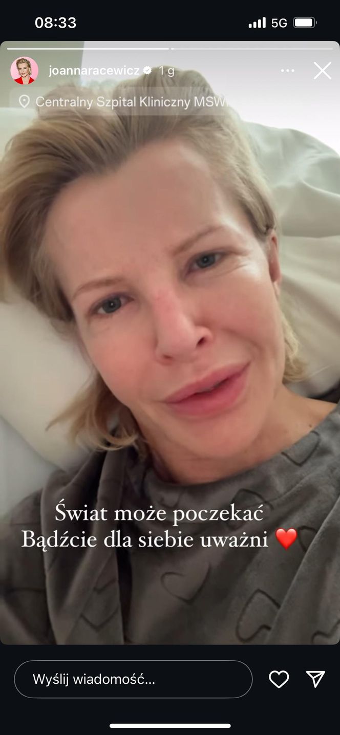 Joanna Racewicz w szpitalu!