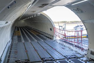 Samolot Lufthansy cargo na lotnisku Katowice Airport