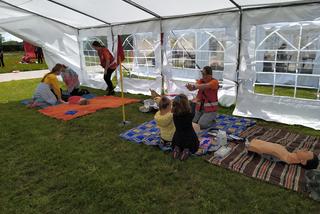 Zajęcia dla dzieci z udzielania pierwszej pomocy w ramach kampanii społecznej Akcja i Edukacja. Widzę, więc reaguję - 23.05.2021 nad zalewem w Siedlcach