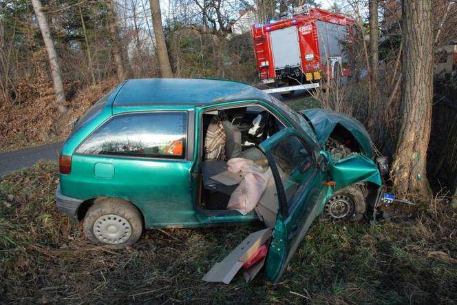 Niebezpieczny wypadek w Jodłówce na Podkarpaciu: Pasażerka trafiła do szpitala