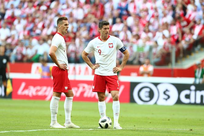 Arkadiusz Milik i Robert Lewandowski