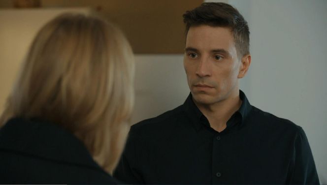 Barwy szczęścia, odcinek 3182. Wanda (Maja Barełkowska), Tomasz (Jakub Sokołowski)