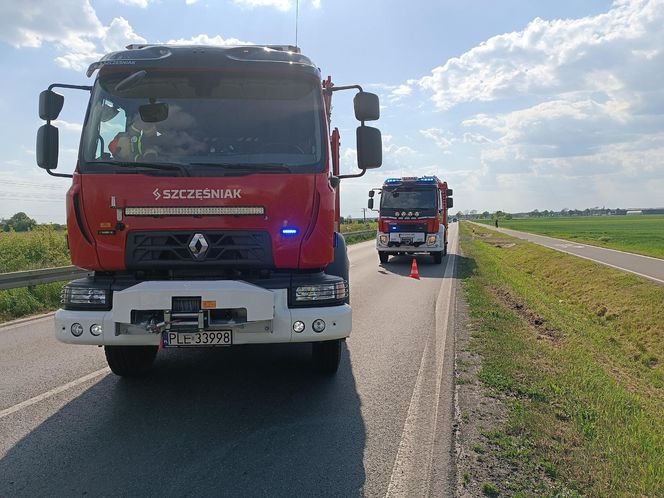 Wypadek niedaleko Kąkolewa 
