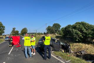 Śmiertelny wypadek pod Golubiem-Dobrzyniem. Kobieta i mężczyzna nie żyją, dziecko w szpitalu [ZDJĘCIA].