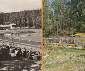 Stadion Leśny w Olsztynie dawniej i dziś. Tam bito rekordy świata