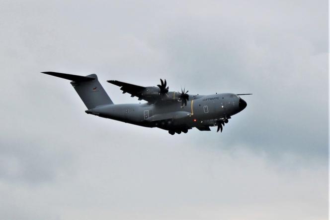 Niemiecki A400M Atlas podczas startu
