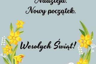 Kartka wielkanocna z życzeniami