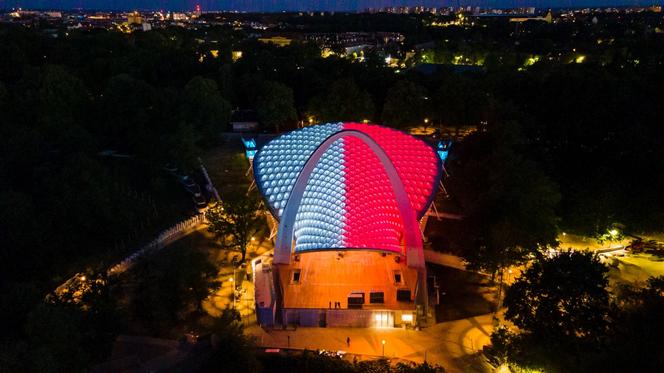 Testy iluminacji Teatru Letniego w Szczecinie