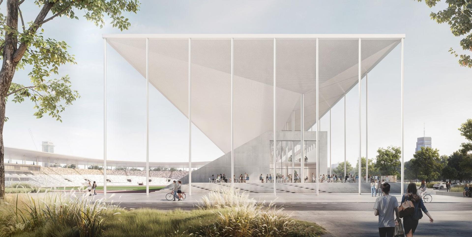 Hala sportowa i główny stadion warszawskiej Skry