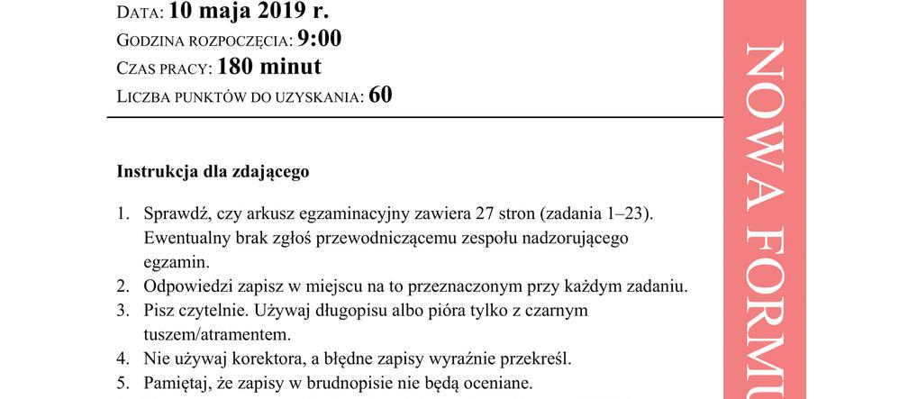 Matura 2019 z biologii [ARKUSZE CKE, ODPOWIEDZI]