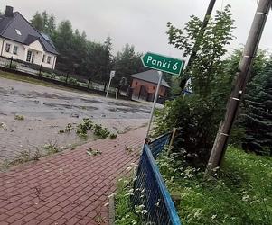 Skutki burz na Śląsku. Wiatr połamał drzewa, woda zalała domy