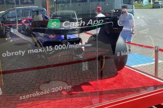 Bolid F1 w Zielonej Górze przy ul. Sulechowskiej