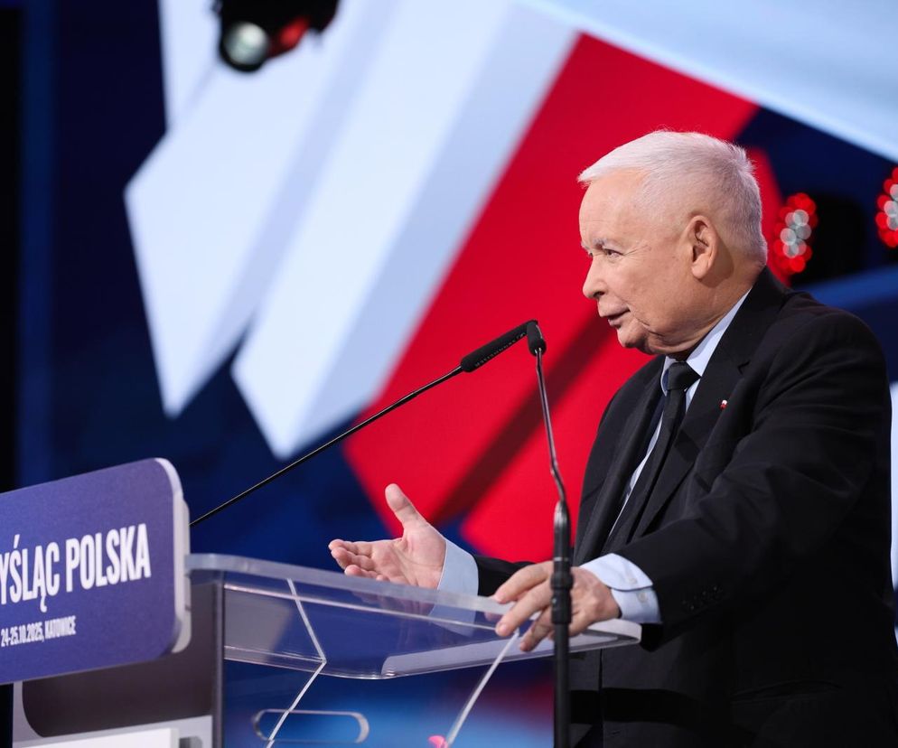 Kaczyński straszy Niemcami i Francją. O Rosji ani słowa w Katowicach