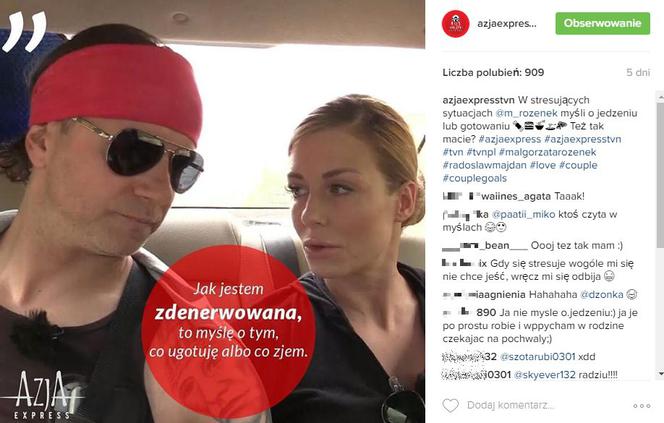 Małgorzata Rozenek w Azja Express - cytaty