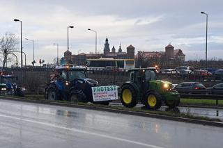 Strajk rolników w Krakowie