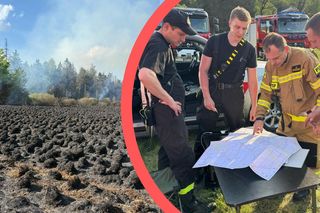 Duży pożar na granicy Polski i Słowacji. Strażacy walczą z ogniem