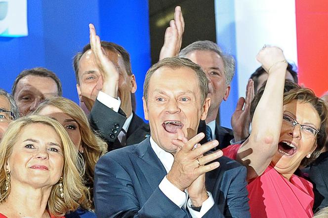 Wybory 2011. Sztab wyborczy PO. Donald Tusk, Ewa Kopacz