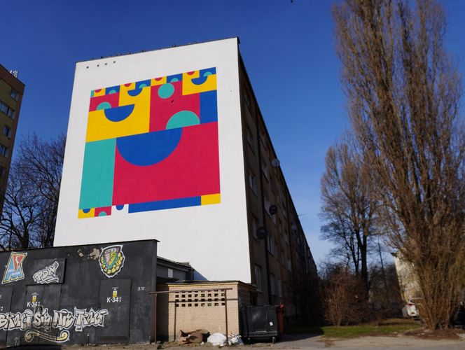 Nowy mural na bloku przy ul. Hutniczej na Tatarach w Lublinie