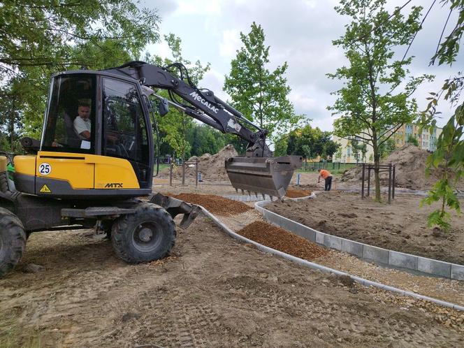 Pumptruck w Piekarach Śląskich w budowie