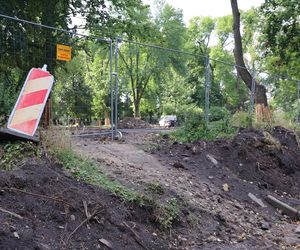 Rewitalizacja parku Bronowickiego w lublinie - postęp prac na koniec lipca 2025