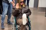 Julia Wieniawa na wózku inwalidzkim